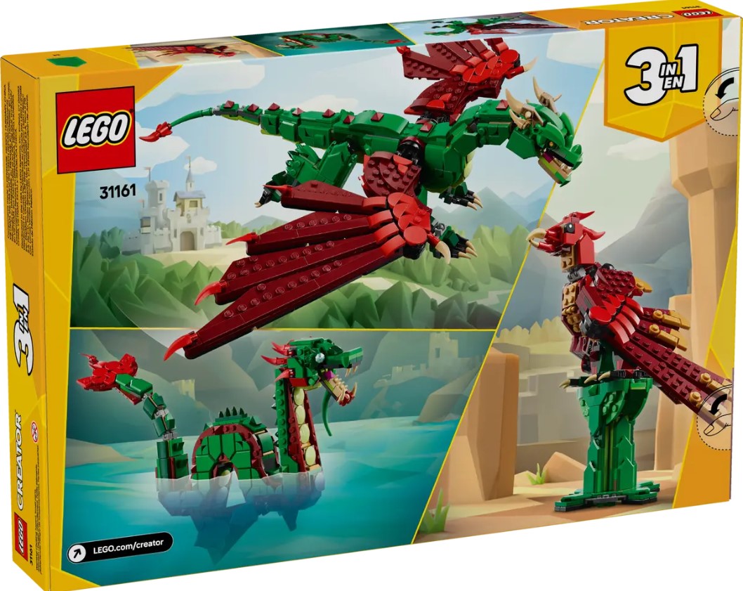 LEGO Creator 3in1 Medieval Dragon– 31161